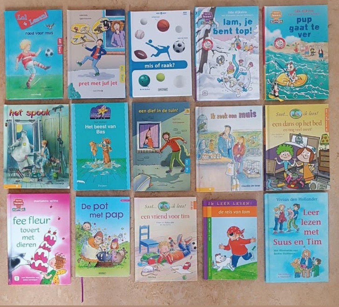 pakket van 15 leuke leesboekjes voor groep 3 kids, Ophalen of Verzenden, Zo goed als nieuw, Overige niveaus, Nederlands