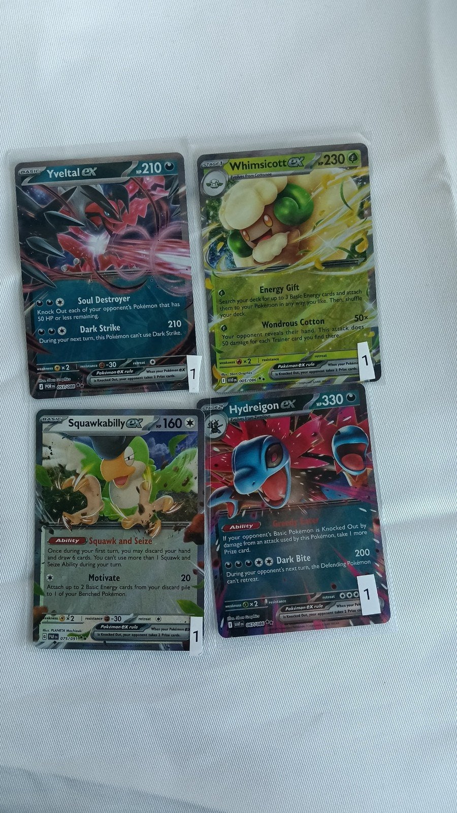 Pokémon EX Bundel:  1€ P.S, Ophalen of Verzenden, Zo goed als nieuw, Meerdere kaarten, Foil