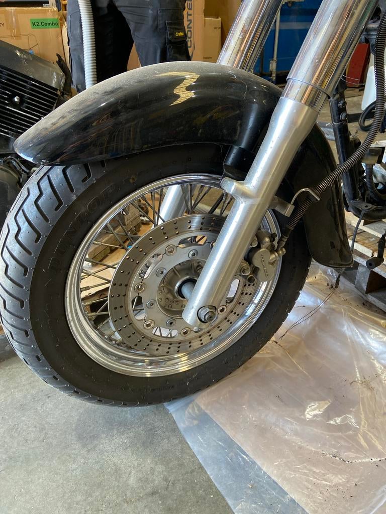 Voorwiel, remklauw, voorvork Kawasaki VN1500 Classic, Motoren, Ophalen of Verzenden, Gebruikt
