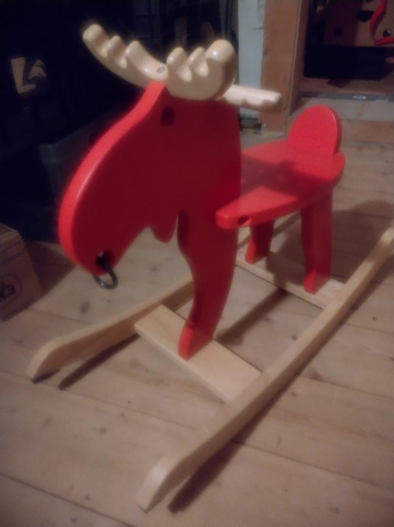 Ikea Hobbelpaard/Eland Rood Ekorre - Zo Goed Als Nieuw, Ophalen, Zo goed als nieuw