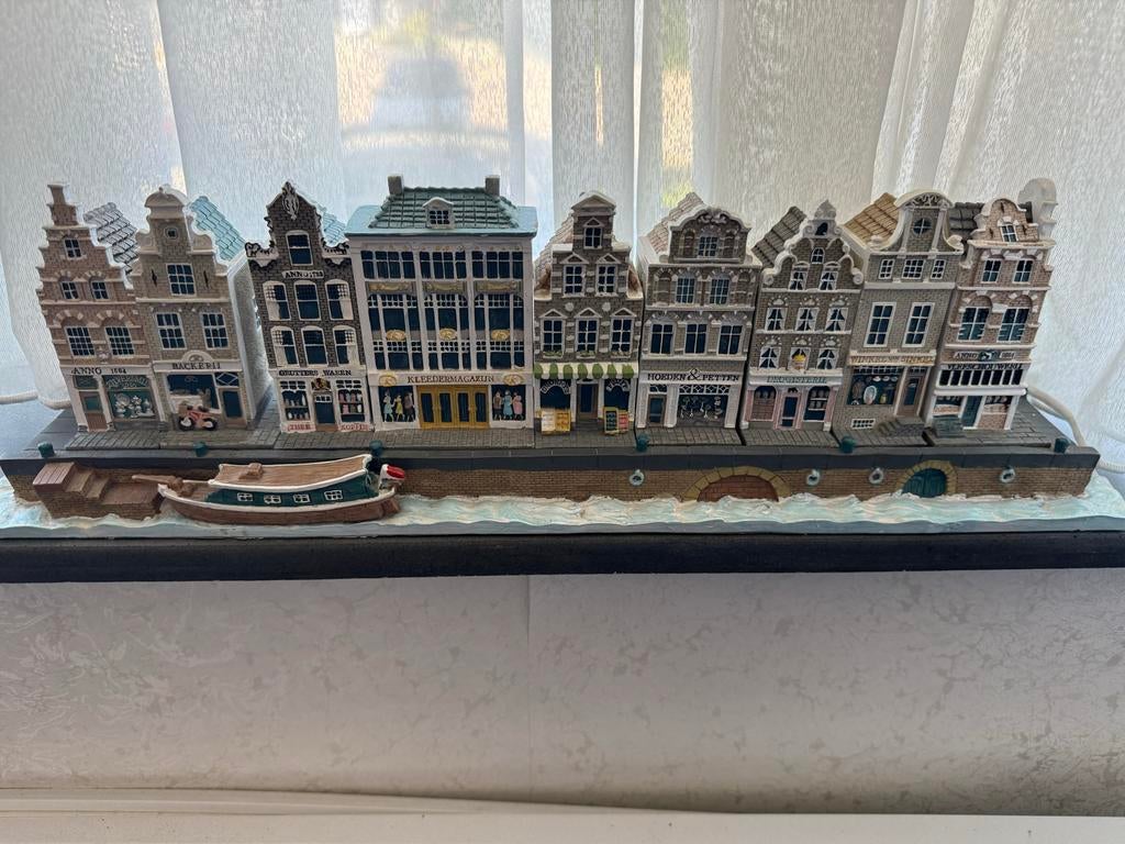 Decoratieve grachtenpandjes - Amsterdamse gevels, Huis en Inrichting, Ophalen, Meerkleurig, Steen/keramiek, Klassiek