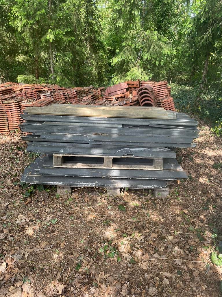 Dakplaten GRATIS, Dakplaat of Dakpanplaat, Kunststof, Gebruikt, Ophalen of Verzenden