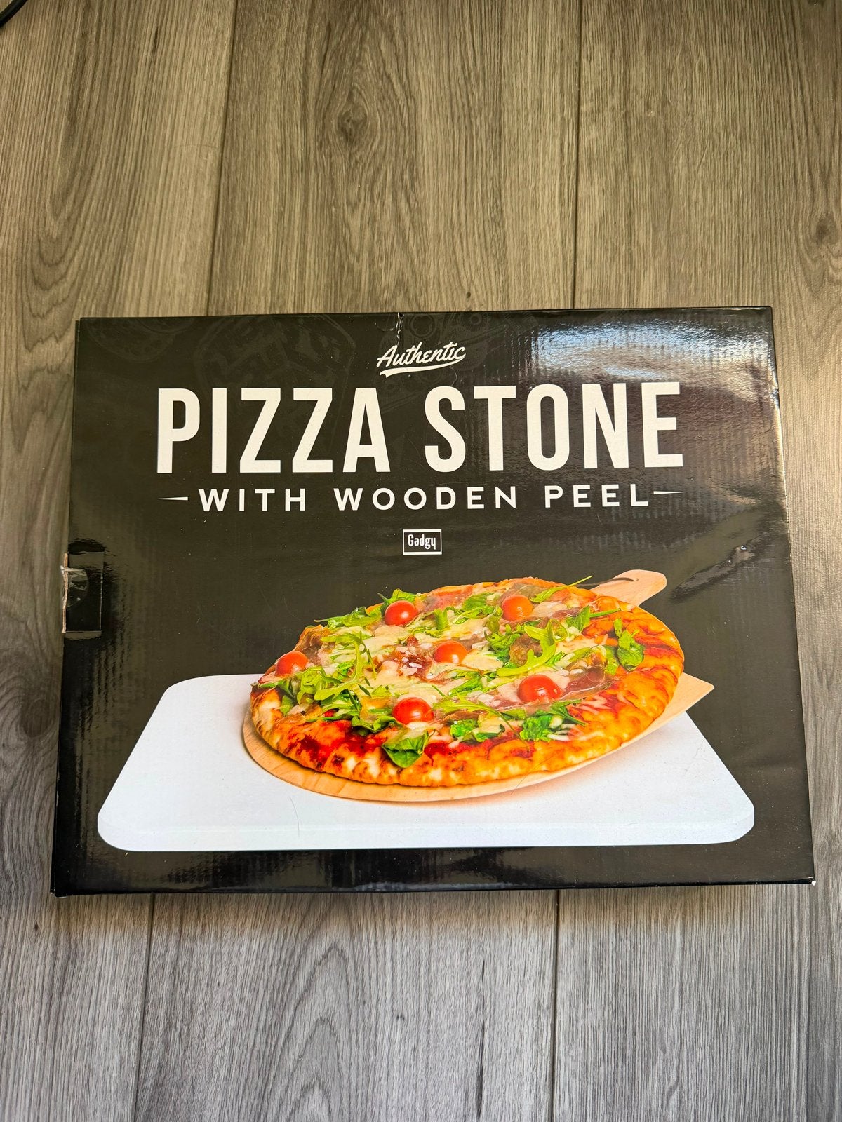Nieuwe Pizzasteen met Houten Pizzaspatel - Authentic Googy, Huis en Inrichting, Overige typen, Hout, Nieuw, Ophalen of Verzenden