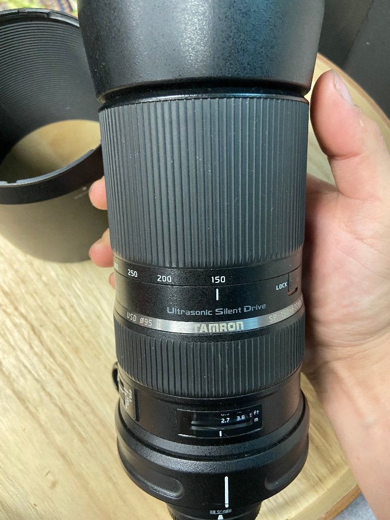 Tamron SP 150-600mm f/5-6.3 Di VC USD, Audio, Tv en Foto, Gebruikt, Zonnekap, Telelens, Ophalen of Verzenden