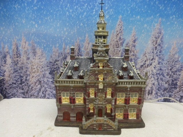 dickensville Stadhuis Bolsward kerstdorp kersthuisjes kerst, Diversen, Ophalen of Verzenden, Zo goed als nieuw