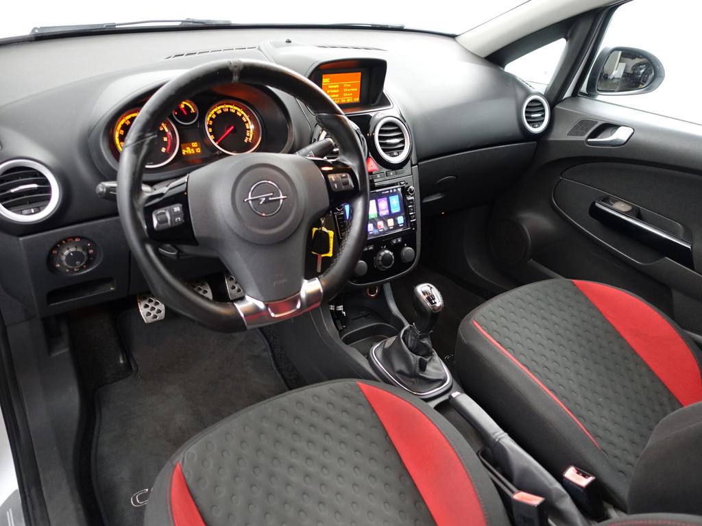 Opel Corsa 1.6-16V GSI Sport- Android Audio, Rode Gordels, G, Auto's, Opel, Stof, Gebruikt, 4 cilinders, Wit