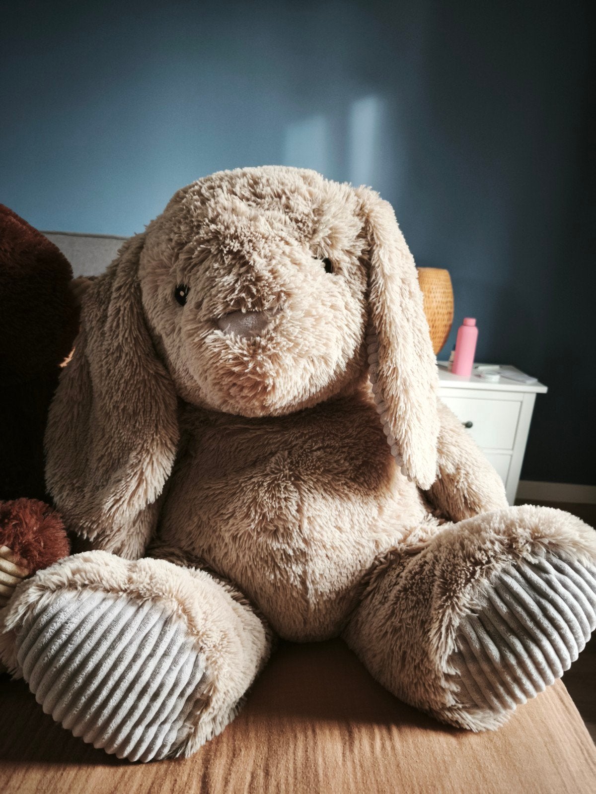 Grote knuffels: konijn, panda, olifant en aap, Ophalen of Verzenden, Zo goed als nieuw, Overige typen