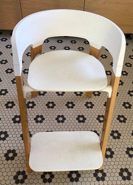 Stokke Steps kinderstoel Oak, Kinderen en Baby's, Kinderstoelen, Ophalen, Gebruikt, Meegroeistoel, Aanschuifbaar
