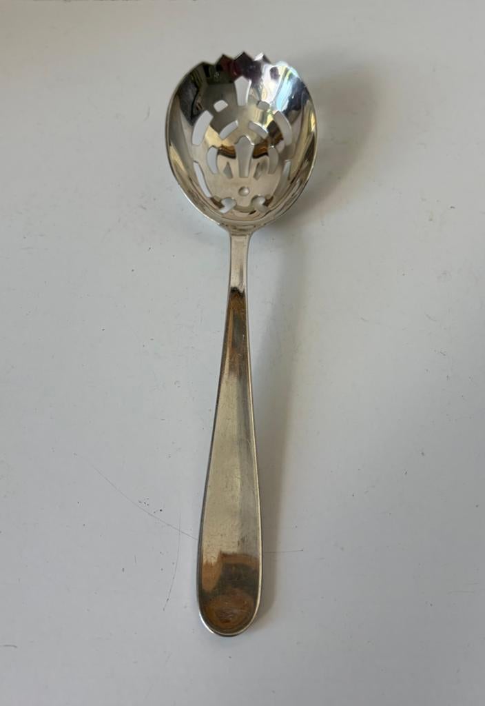 Christofle, verzilverde fruitlepel, model DAX. 1970, Ophalen of Verzenden
