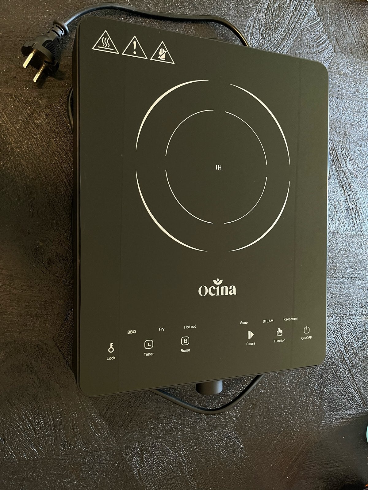 Ocina Inductiekookplaat - Draagbaar en Krachtig, Witgoed en Apparatuur, Kookplaten, 3 kookzones of minder, Ophalen of Verzenden