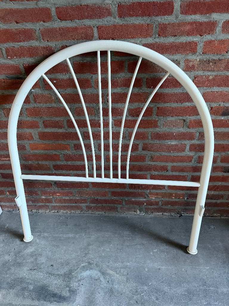 ijzeren bed met spiraalbodem, gratis af te halen, Ophalen, Overige materialen, Gebruikt, 90 cm