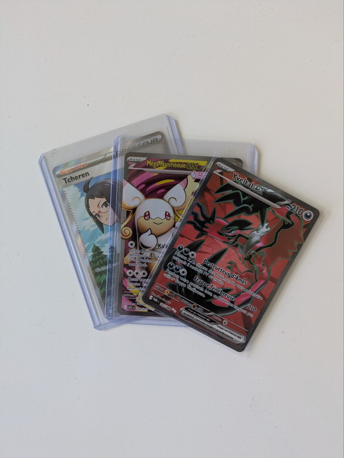 Pokémon EX / Full Art Kaartbundel (3) - Yveltal EX, Tcheren, Ophalen of Verzenden