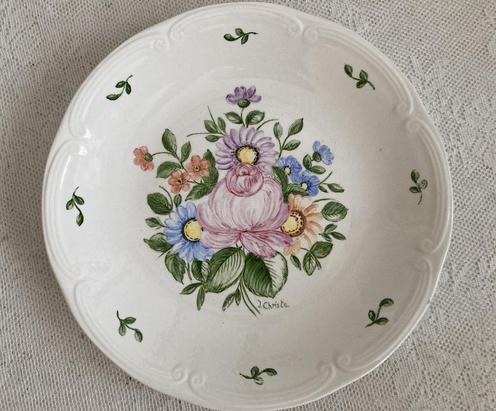 Brocante Frans sierbord - serveerschaal - schaal, Antiek en Kunst, Ophalen of Verzenden