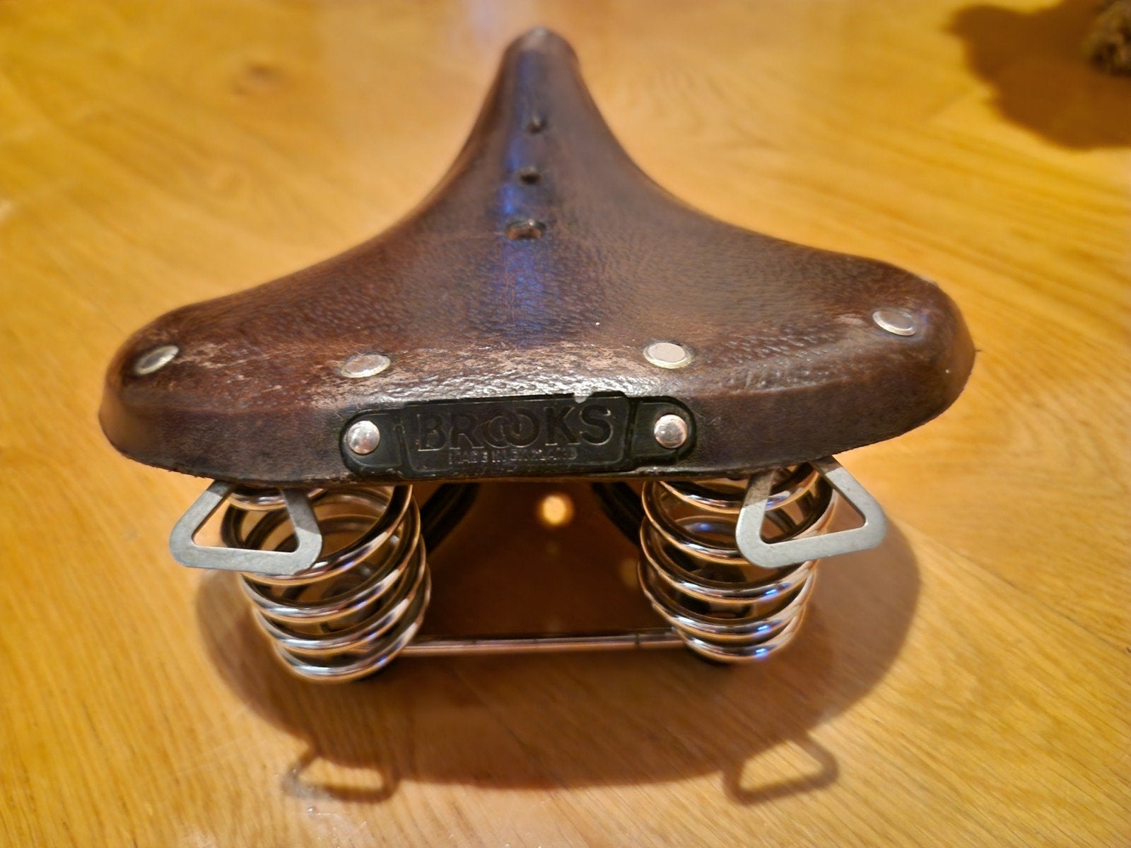 Fietszadel heren  Brooks B66, Gebruikt, Leer, Ophalen of Verzenden, Brooks