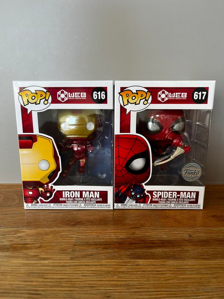 Funko pops iron man en Spider-Man special edition, Ophalen of Verzenden, Nieuw