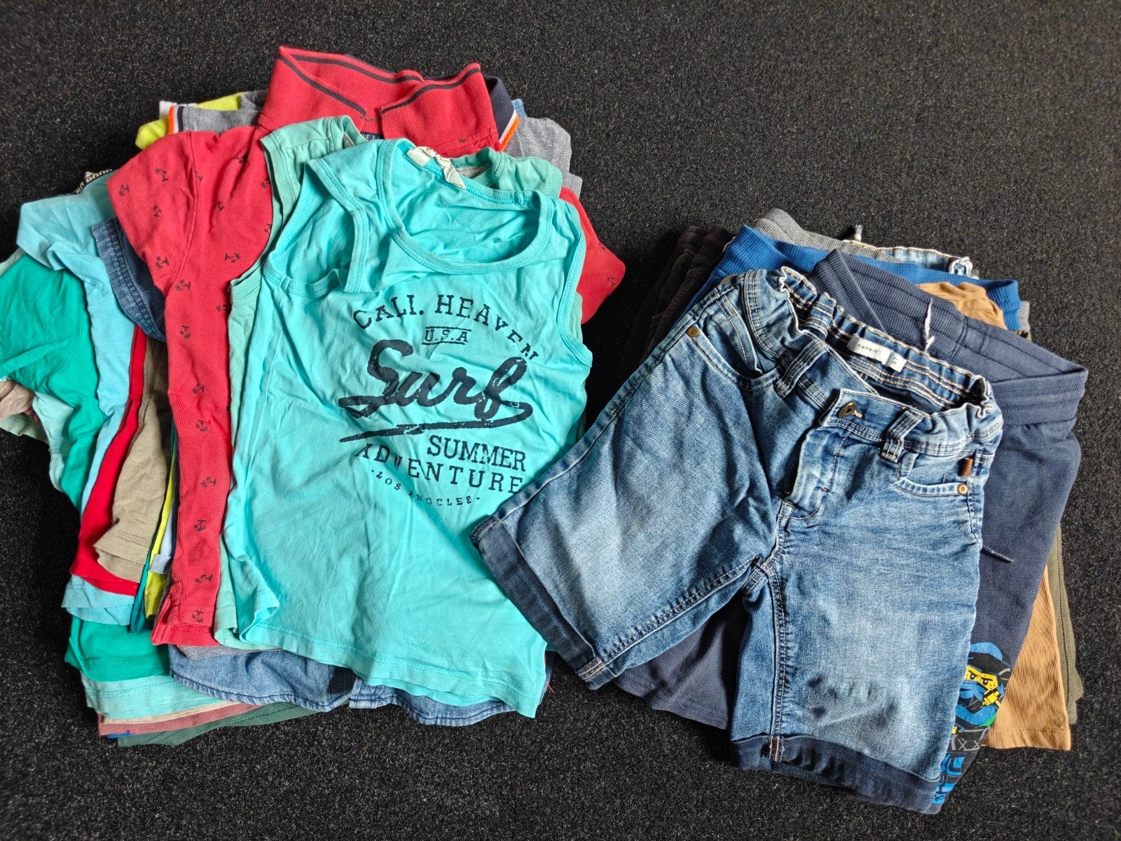 Groot zomerkleding pakket jongens in maat 122-128, Ophalen of Verzenden, Gebruikt, Maat 128