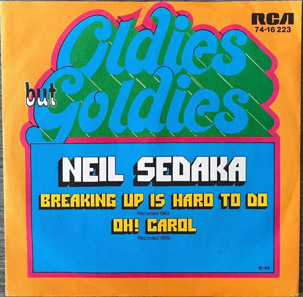 Neil Sedaka - Oh! Carol/Breaking up is hard to do(ALS NIEUW), Cd's en Dvd's, Vinyl Singles, Verzenden, Single