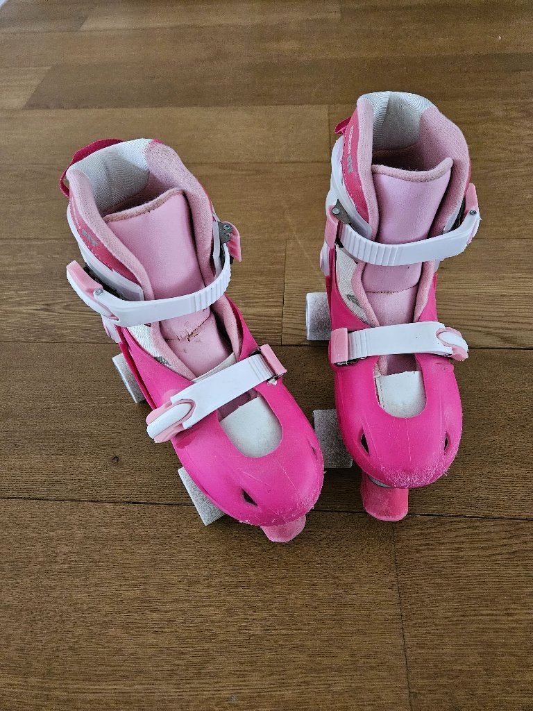 Roze verstelbare rolschaatsen van Nijdam maat 34-37, Kinderen en Baby's, Speelgoed | Buiten | Rolschaatsen, Ophalen, Verstelbaar