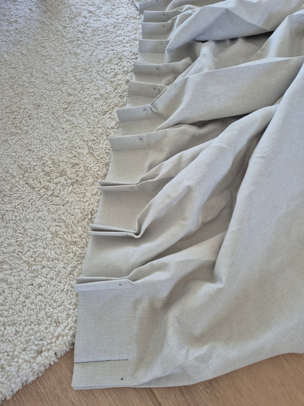 Plooigordijn licht grijs 320cm x 180cm, Huis en Inrichting, Stoffering | Gordijnen en Lamellen, Ophalen, 320 cm, Kwantum, 180 cm