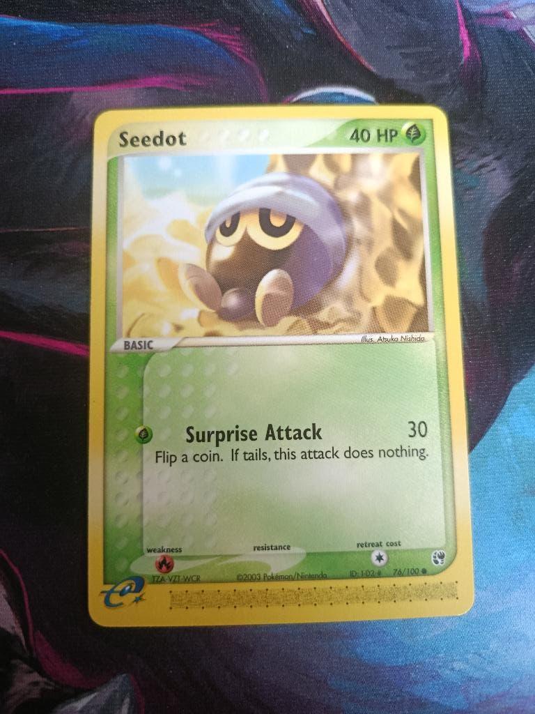 Pokemon kaart Seedot 76/100 EX Sandstorm, Ophalen of Verzenden, Zo goed als nieuw, Losse kaart