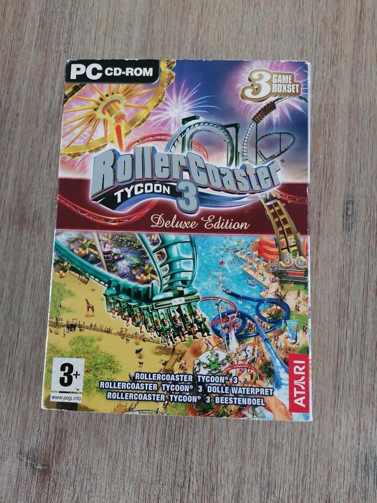 Rollercoaster tycoon 3 deluxe edition CD-rom, Spelcomputers en Games, Games | Pc, Gebruikt, Strategie en Constructie, 1 speler