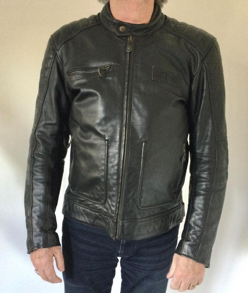 Leren heren motorjas, Motoren, Ophalen, Tweedehands, Heren, Jas | leer