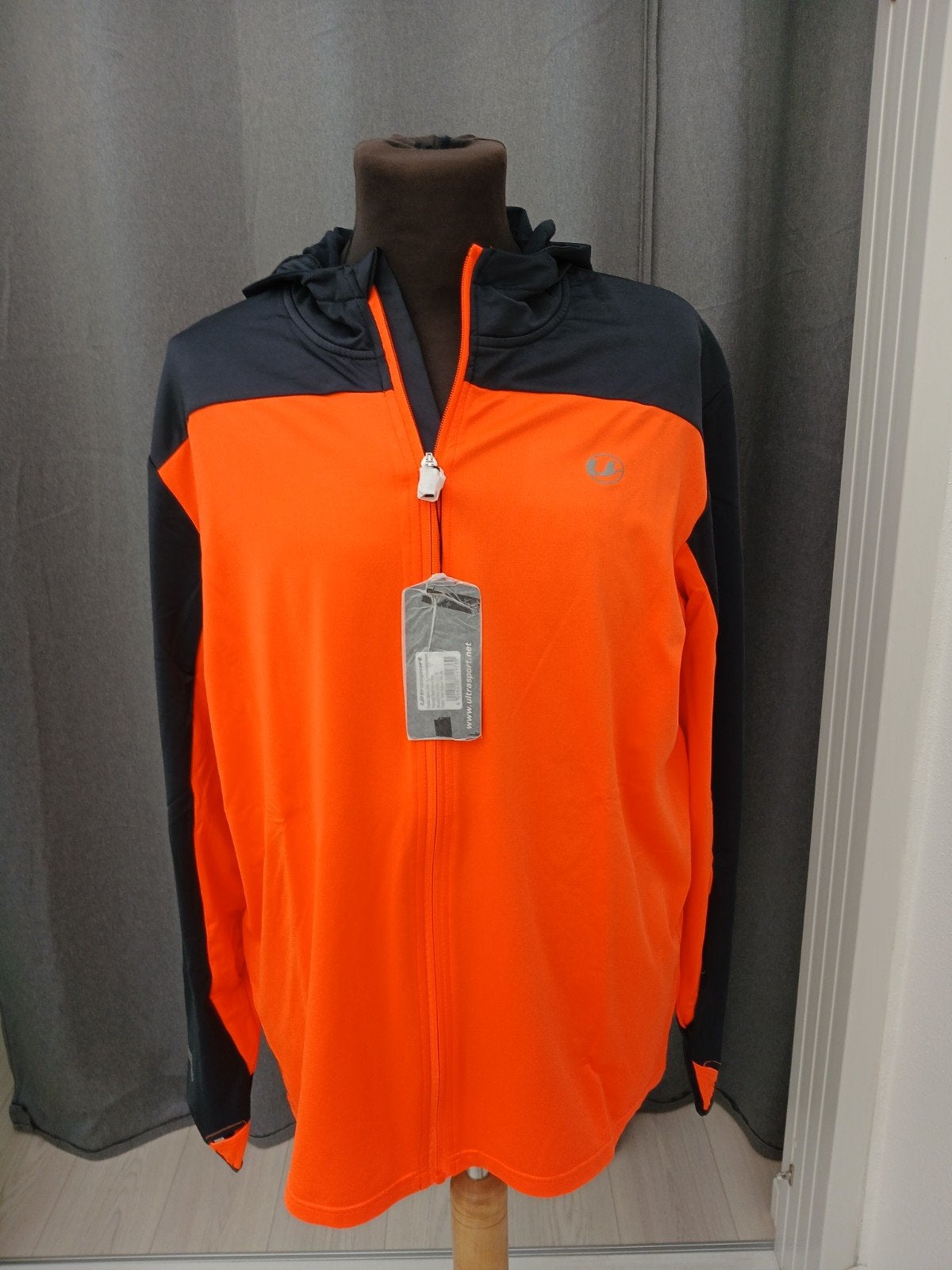 Ultrasport sportjas nieuw oranje/zwart maat XL, Ultrasport, Oranje, Ophalen of Verzenden, Hardlopen of Fietsen