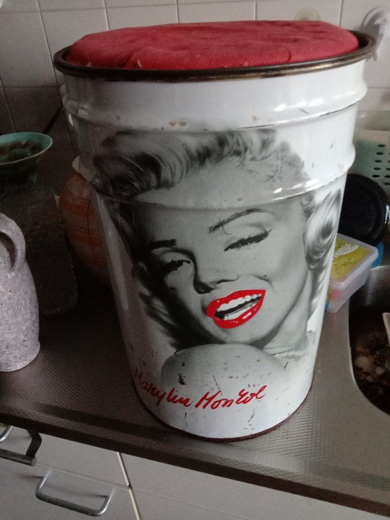 grote retro Blikken ton Marilyn monroe', Ophalen, Gebruikt