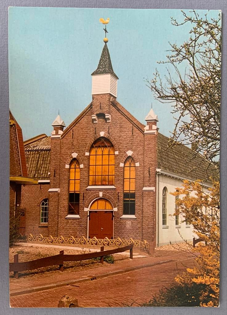 Groeten uit Zalk Ned. Gereform. Kerk (bouwjaar  1860), Verzamelen, Ansichtkaarten | Nederland, Verzenden, 1960 tot 1980, Ongelopen