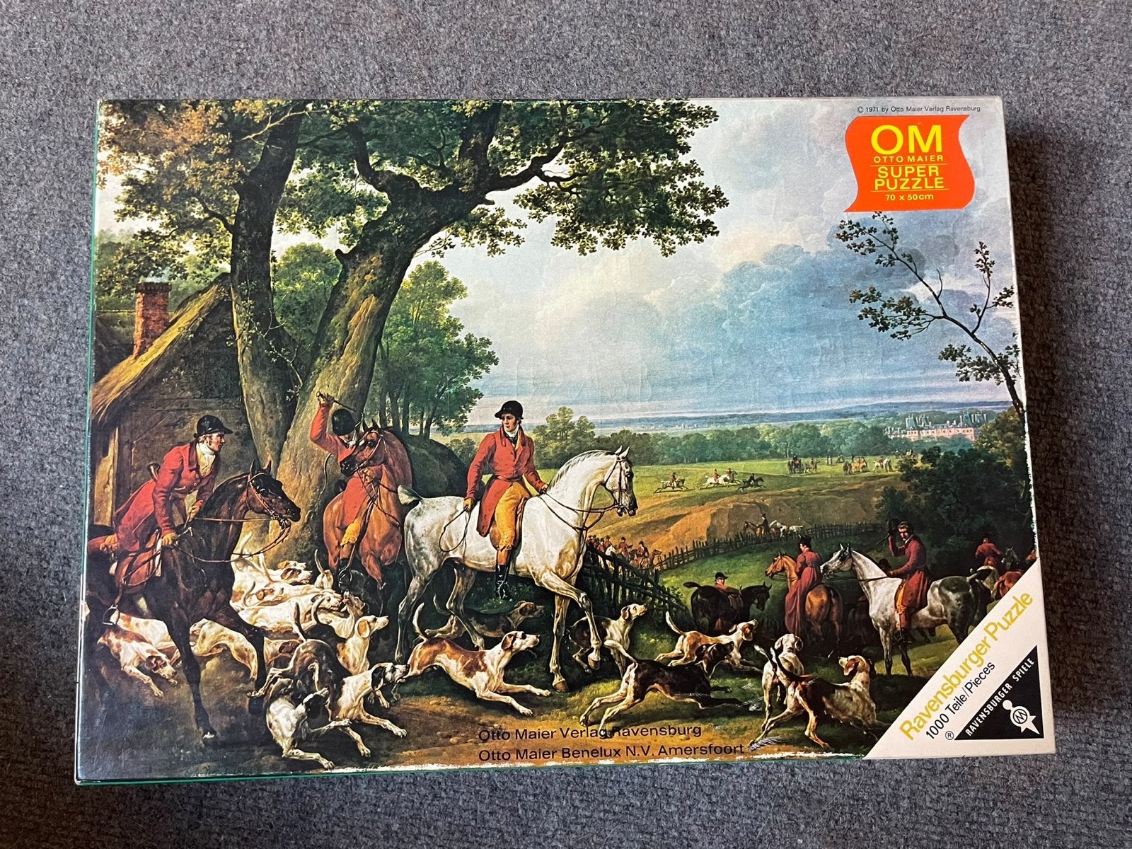 Ravensburger Super Puzzel Jacht bij Fontainebleau 1000 stukj, Ophalen of Verzenden, 500 t/m 1500 stukjes, Gebruikt, Legpuzzel