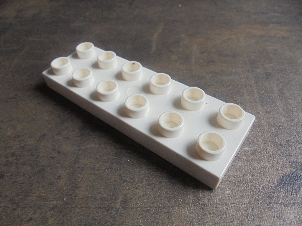 Lego Duplo Plate 2x6 (zie foto's) 13, Ophalen of Verzenden, Gebruikt, Losse stenen, Duplo