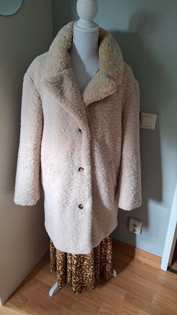 Costes Basic Teddy Jas - Crème - Maat XL, Costes Basic, Beige, Maat 46/48 (XL) of groter, Ophalen of Verzenden