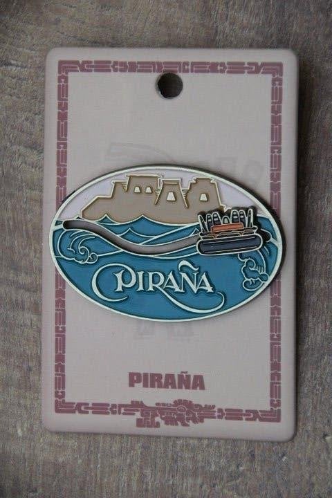 efteling pin  piraña pin, Ophalen of Verzenden, Zo goed als nieuw, Button of Speldje