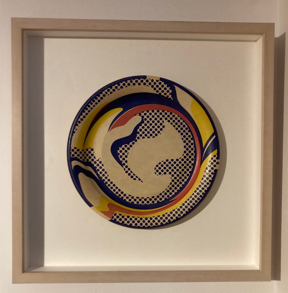 Roy LIchtenstein (PLate), Zeefdruk, Ingelijst, Abstract, Ophalen