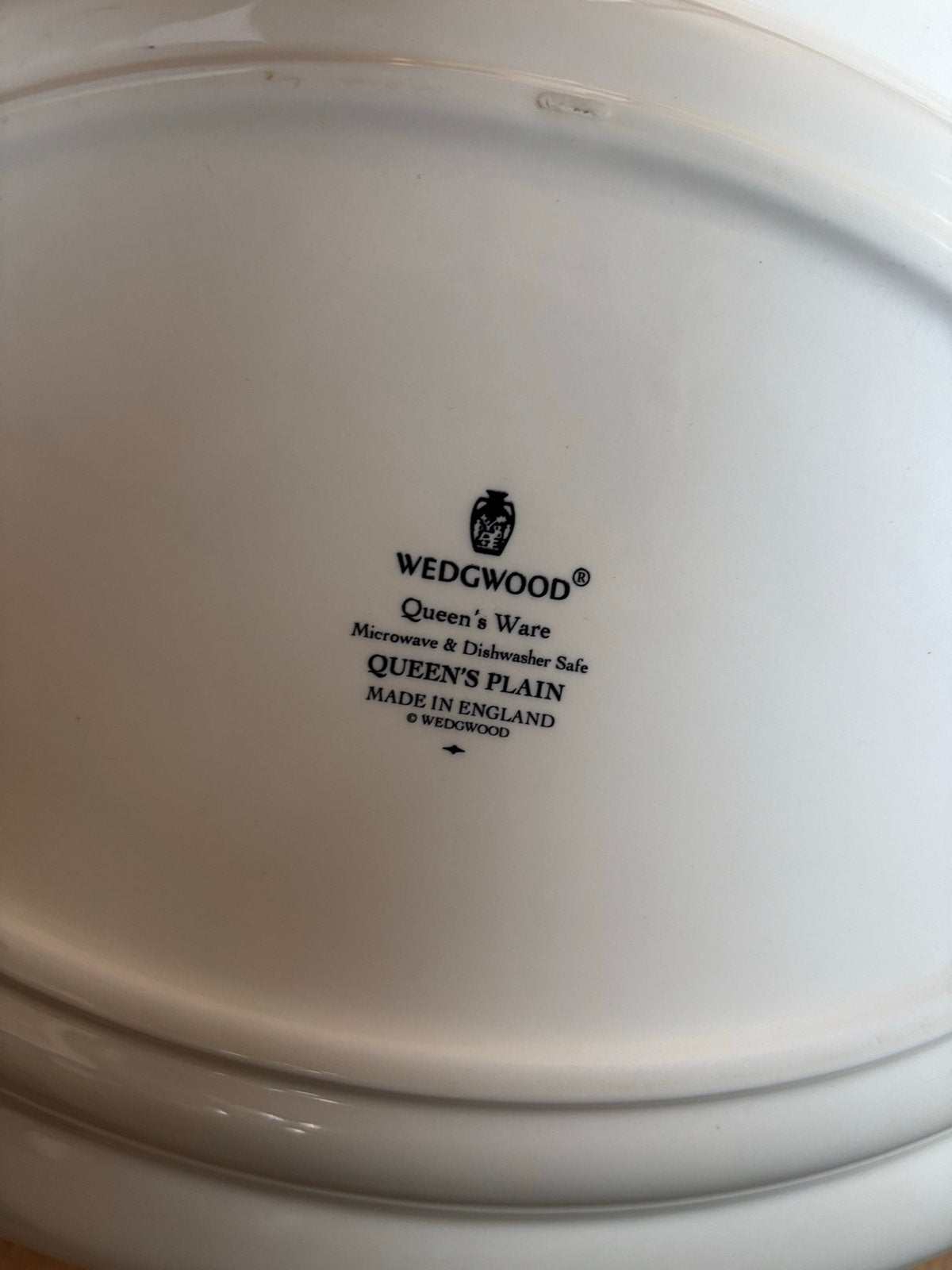 Wedgwood Queen's Ware Queen's Plain Ovale Schaal, Ophalen, Gebruikt, Klassiek, Schaal of Schalen