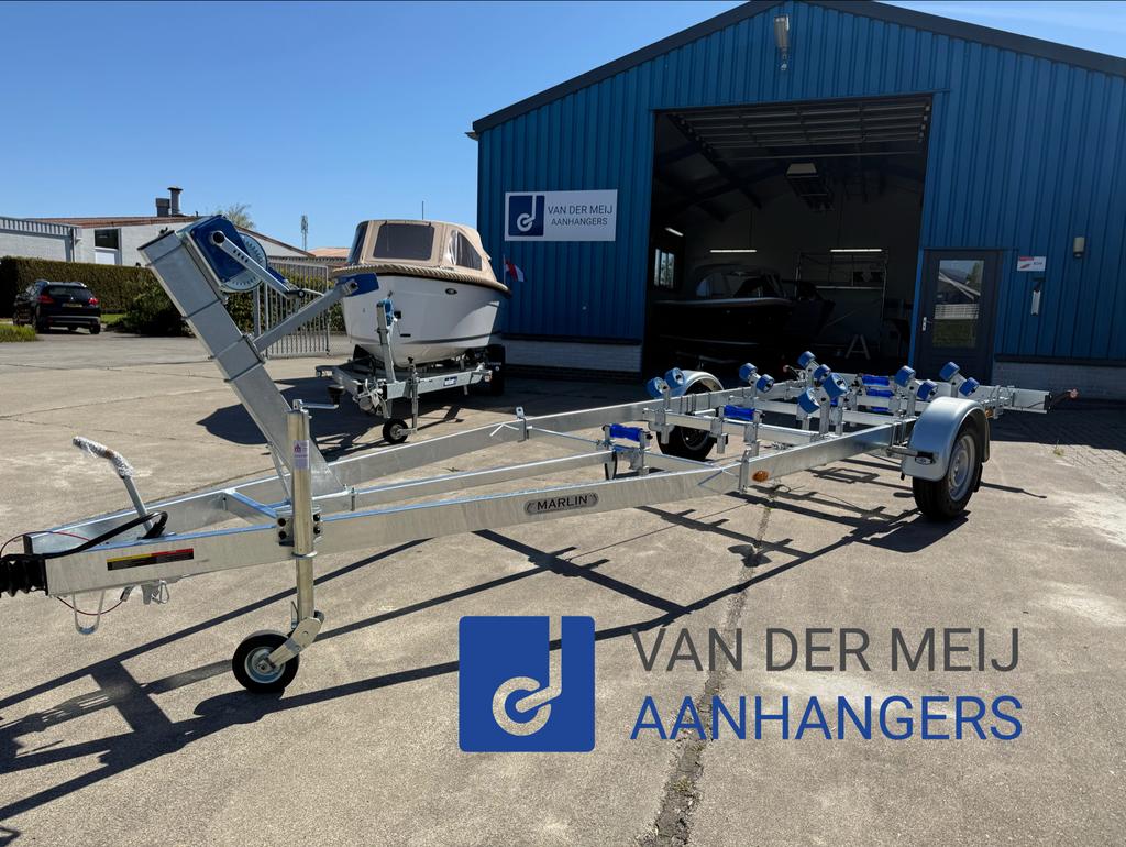 Marlin Boottrailer 1500kg, Watersport en Boten, Boottrailers, Ophalen, Minder dan 1500 kg, Gebruikt, 6 tot 9 meter