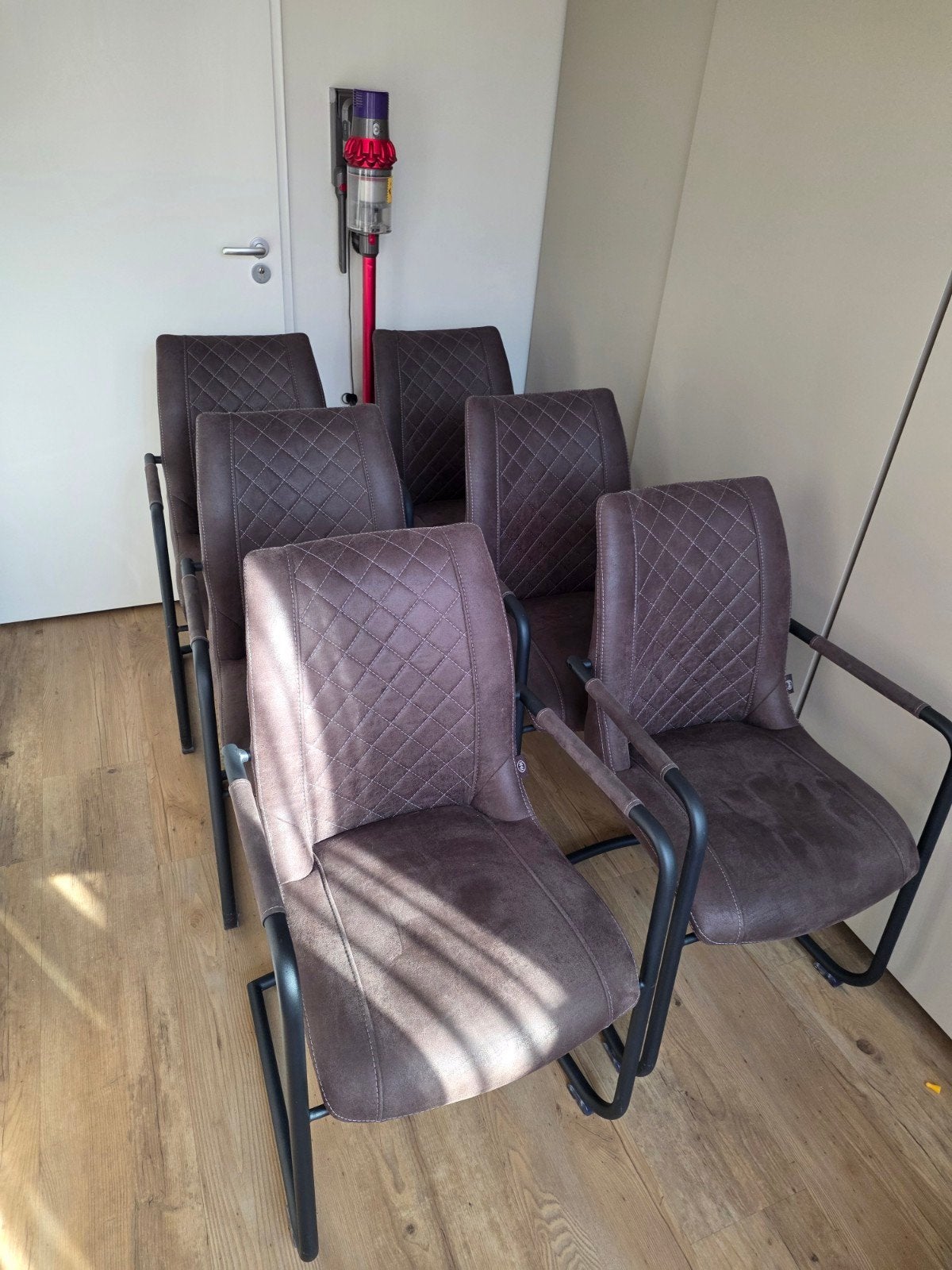 Henders & Hazel Armin eetkamerstoelen (6 stuks, antraciet), Huis en Inrichting, Stoelen, Ophalen, Zo goed als nieuw, Vijf, Zes of meer stoelen