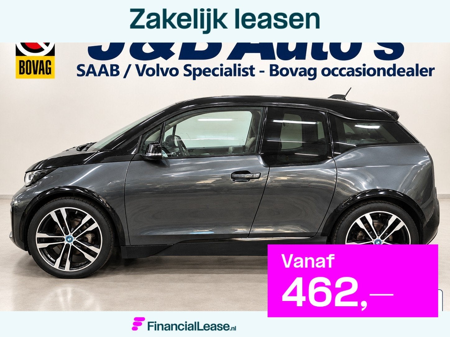 BMW i3 S Business Edition 120Ah 42 kWh Panoramadak Warmtepom, Automaat, Achterwielaandrijving, Beige, 4 stoelen