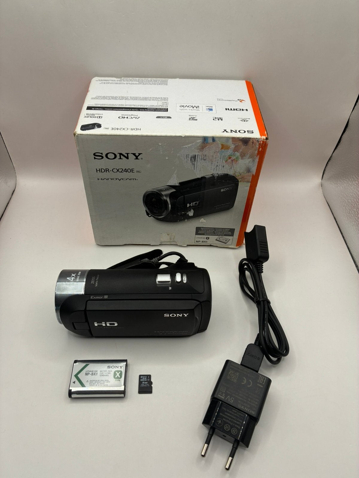 Sony Handycam HDR-CX240E - videocamera, 20x of meer, Ophalen of Verzenden, Zo goed als nieuw, Sony