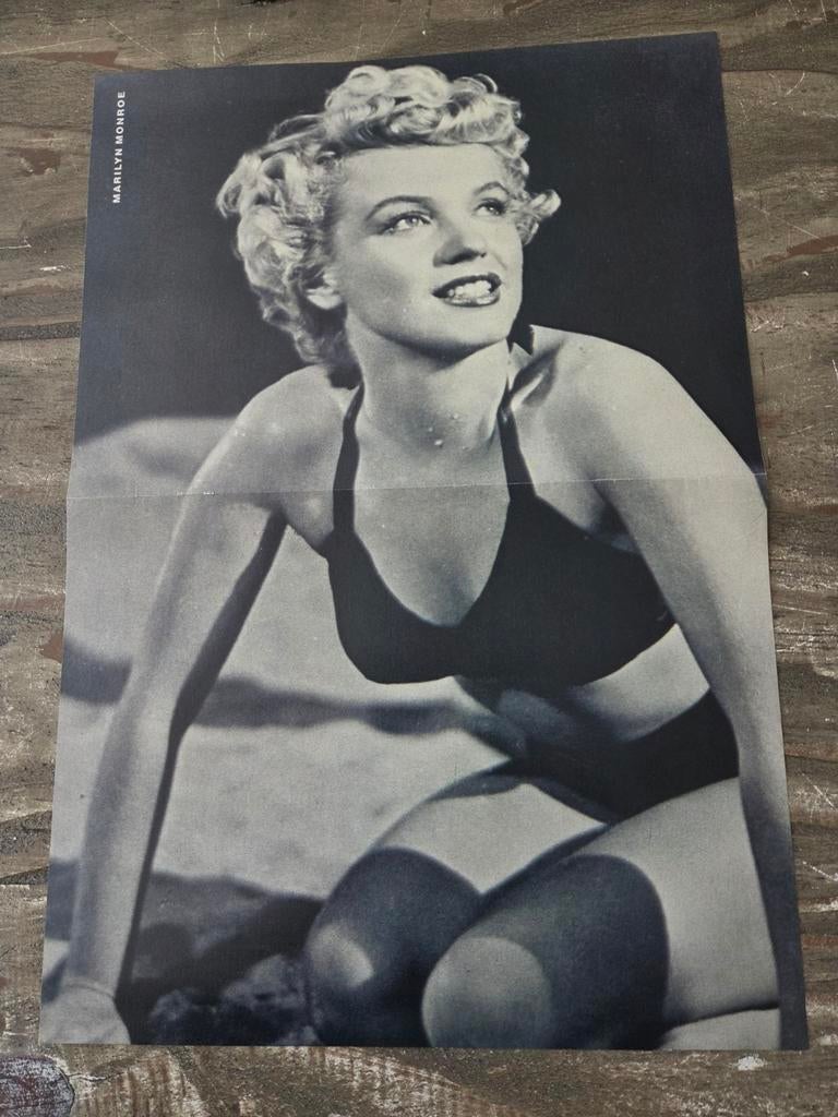 Poster van vroeger: Marilyn Monroe, Ophalen of Verzenden