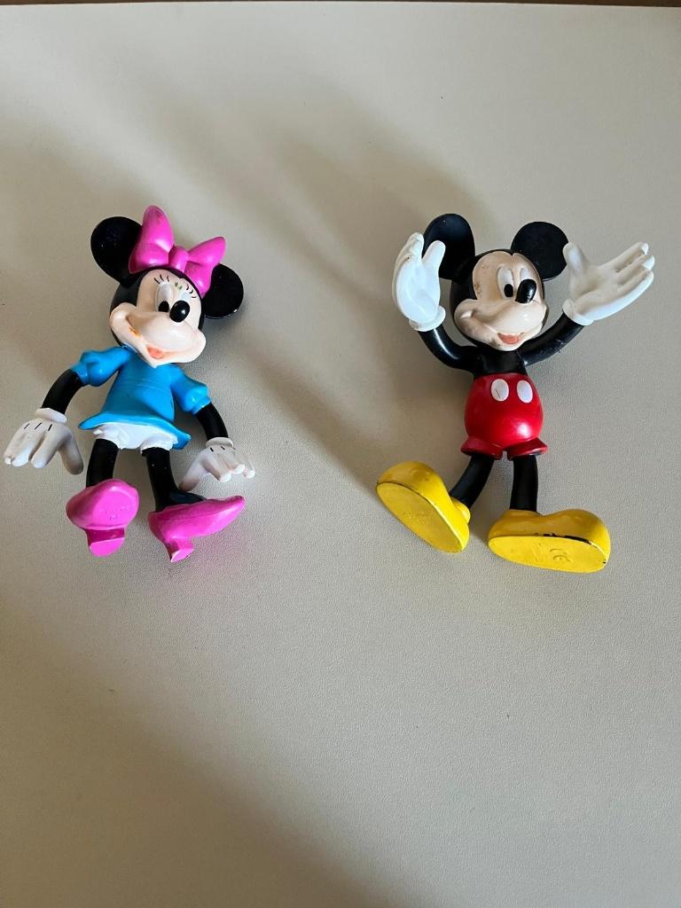 Disney poppetjes 7 en 13 Mickey Mouse, Verzamelen, Disney, Ophalen of Verzenden, Mickey Mouse, Gebruikt, Beeldje of Figuurtje