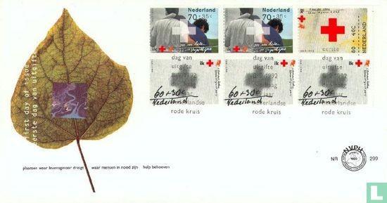 FDC E299 125 jaar Rode Kruis 1992 NL onbeschreven, Postzegels en Munten, Postzegels | Eerstedagenveloppen, Ophalen of Verzenden