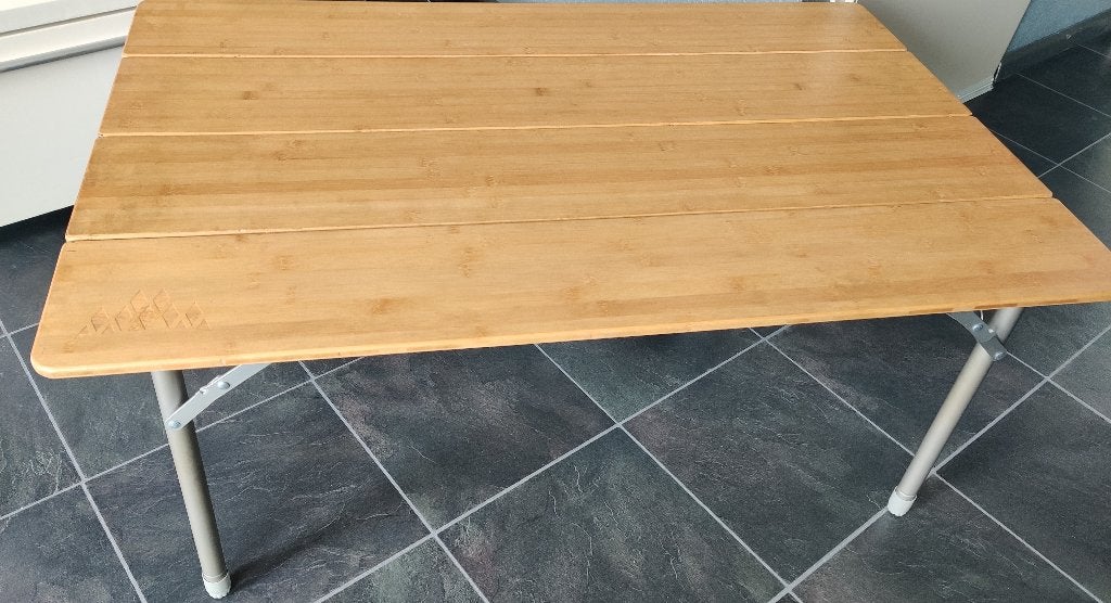 Obelink tafel bamboo, Ophalen, Zo goed als nieuw