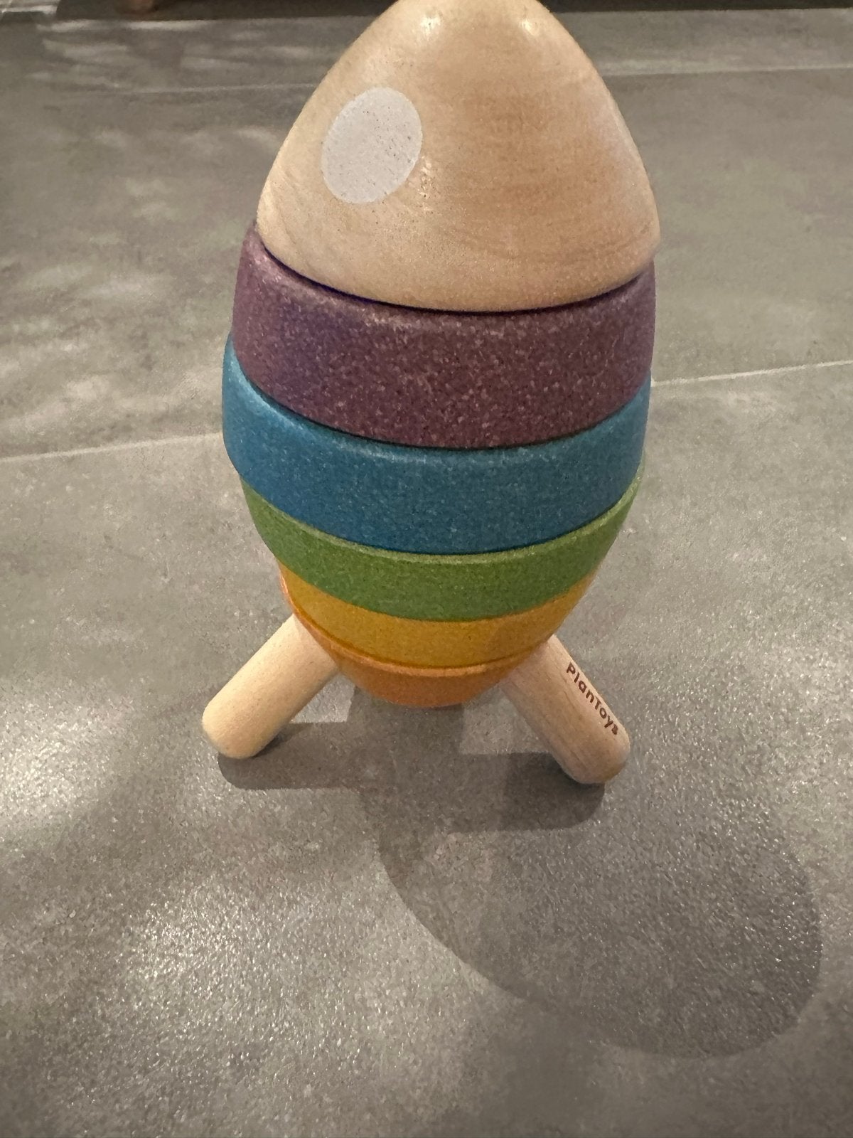 PlanToys Houten Stapelraket - Educatief Speelgoed, Verzenden, Zo goed als nieuw, Overige typen