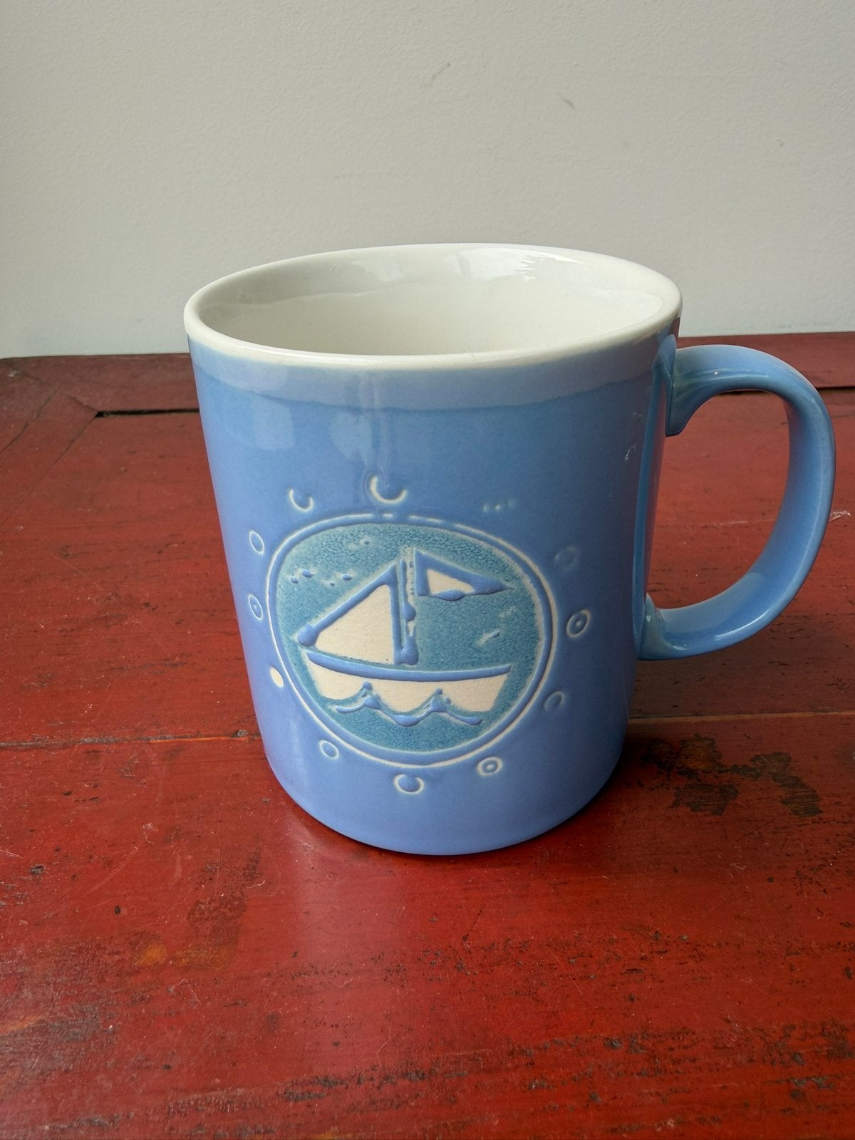VINTAGE keramische mok, Just Mugs, Huis en Inrichting, Keuken | Servies, Ophalen of Verzenden, Zo goed als nieuw, Overige stijlen