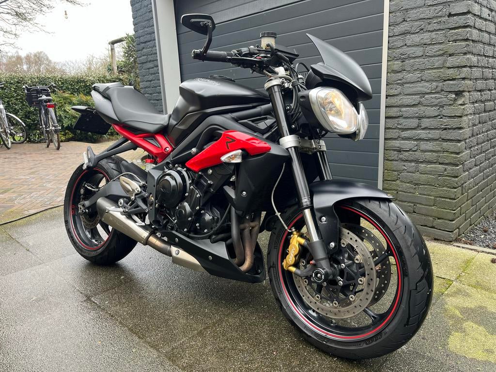 Triumph Street Triple R 2016, 675 cc, Motorrijbewijs A, Sportuitlaat, 3 cilinders