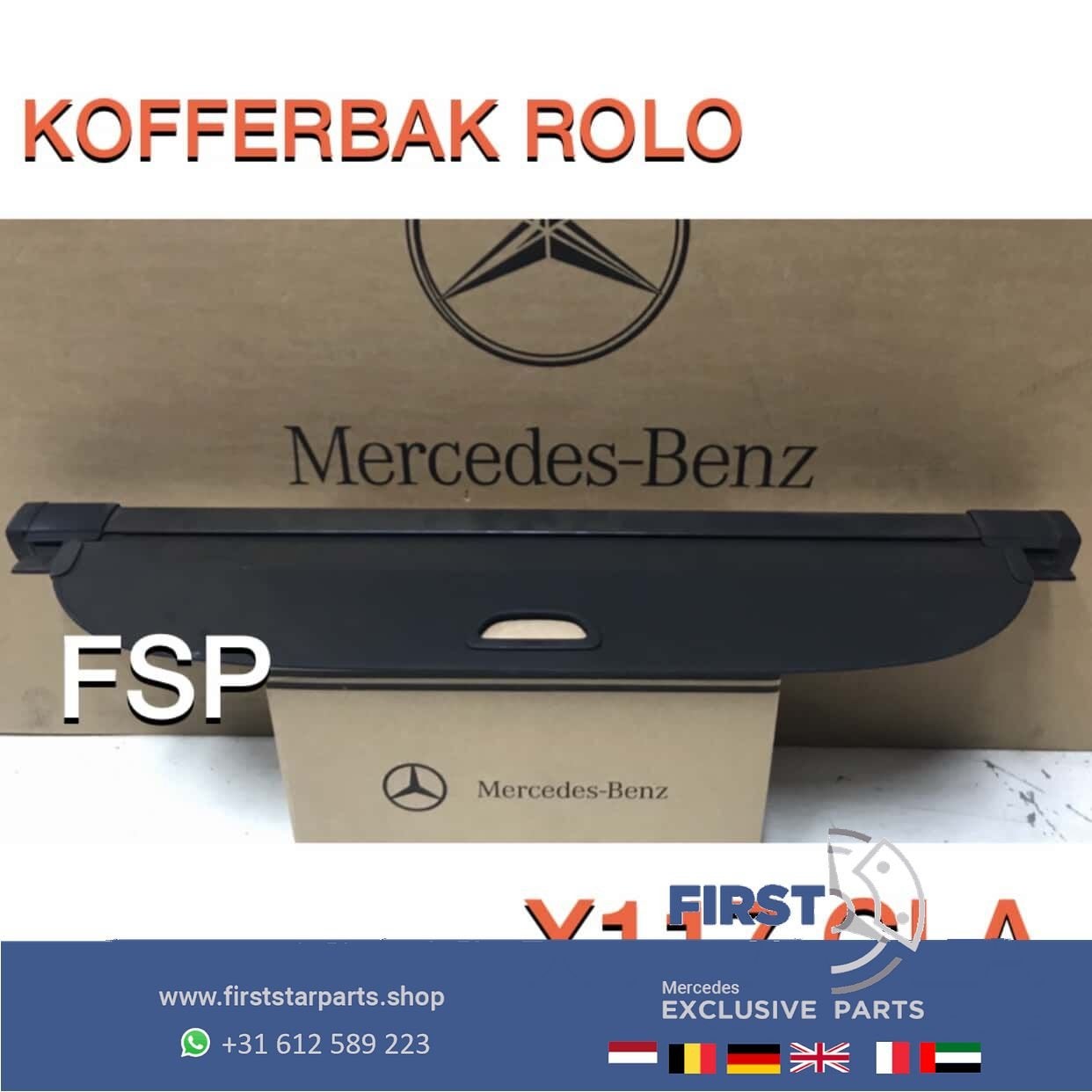 W117 X177 CLA SHOOTING BRAKE KOFFERBAK ROLO ORIGINEEL Merced, Gebruikt, -, Ophalen of Verzenden, -