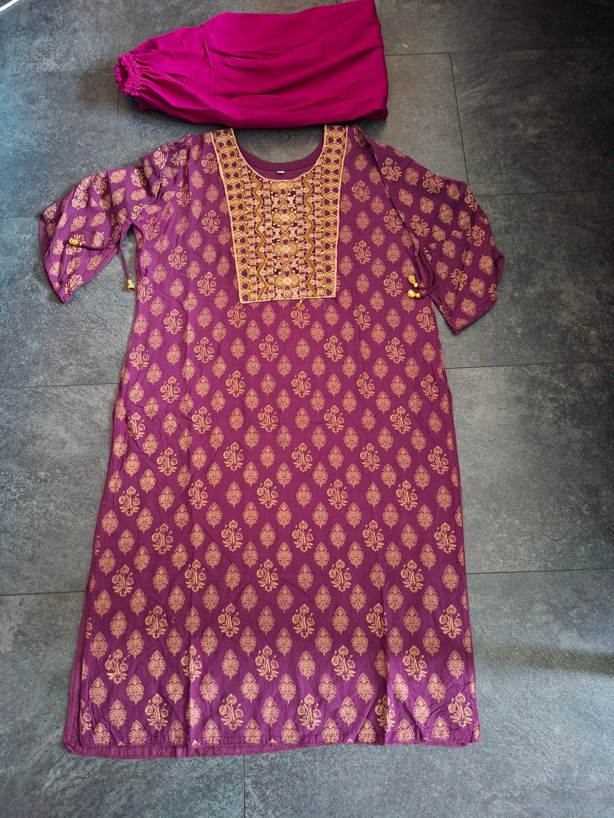Indiase slawaar kameez, Ophalen of Verzenden, Maat 46/48 (XL) of groter, Onder de knie