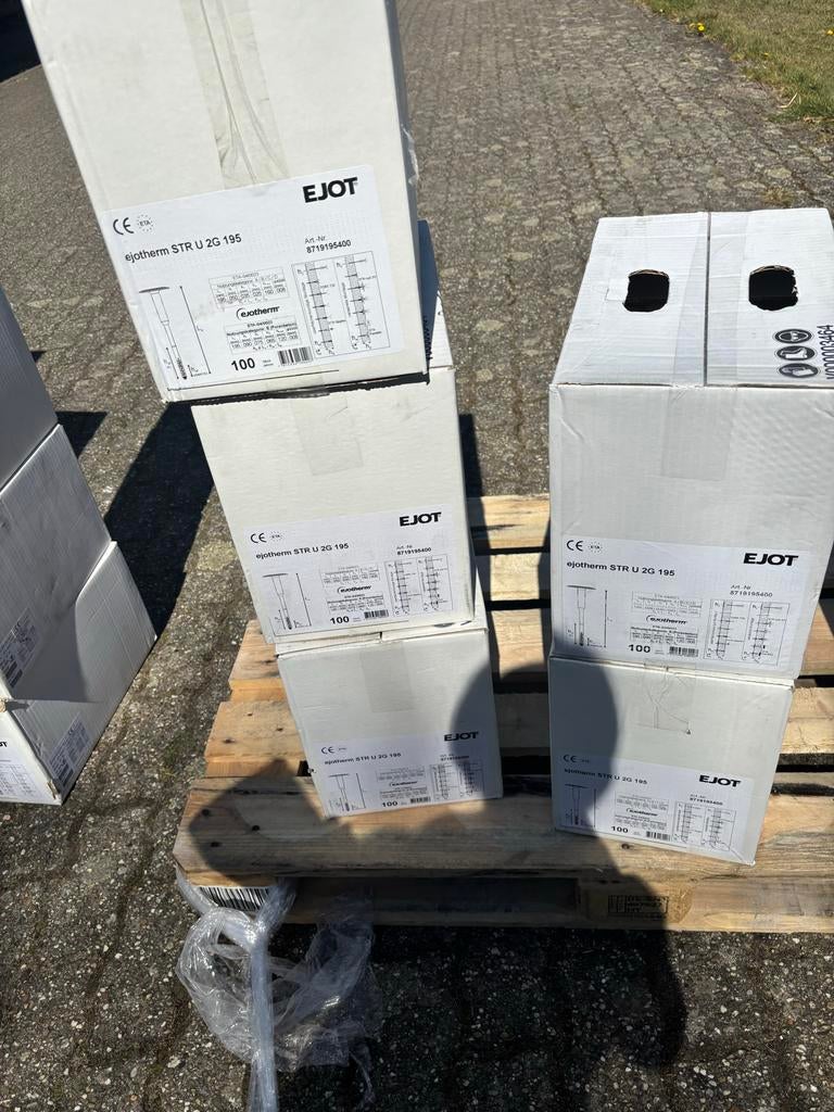 Ejotherm STR U 2G 195 isolatiepluggen,  5 dozen a100 stuks, Ophalen, Nieuw, 100 tot 250 mm, Pluggen