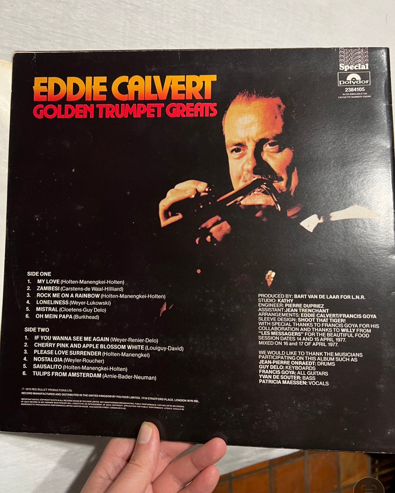 Eddie Calvert - Golden Trumpet Greats LP Vinyl 1977 + hoes, LP, Ophalen of Verzenden, Zo goed als nieuw, 12 inch